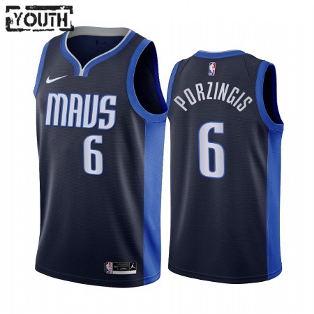 Maillot Basket Dallas Mavericks Kristaps Porzingis 6 2020-21 Earned Edition Swingman - Enfant